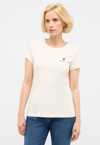 MUSTANG T-Shirt 'Loa' in Weiß