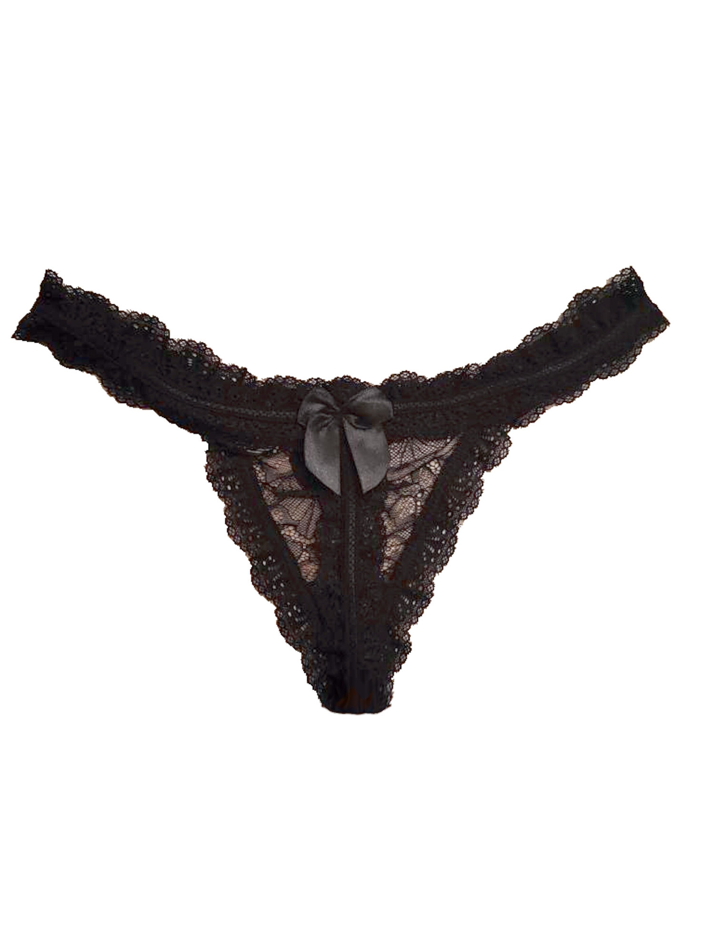 Provocative Thong 'Magie Noir' in Black: front
