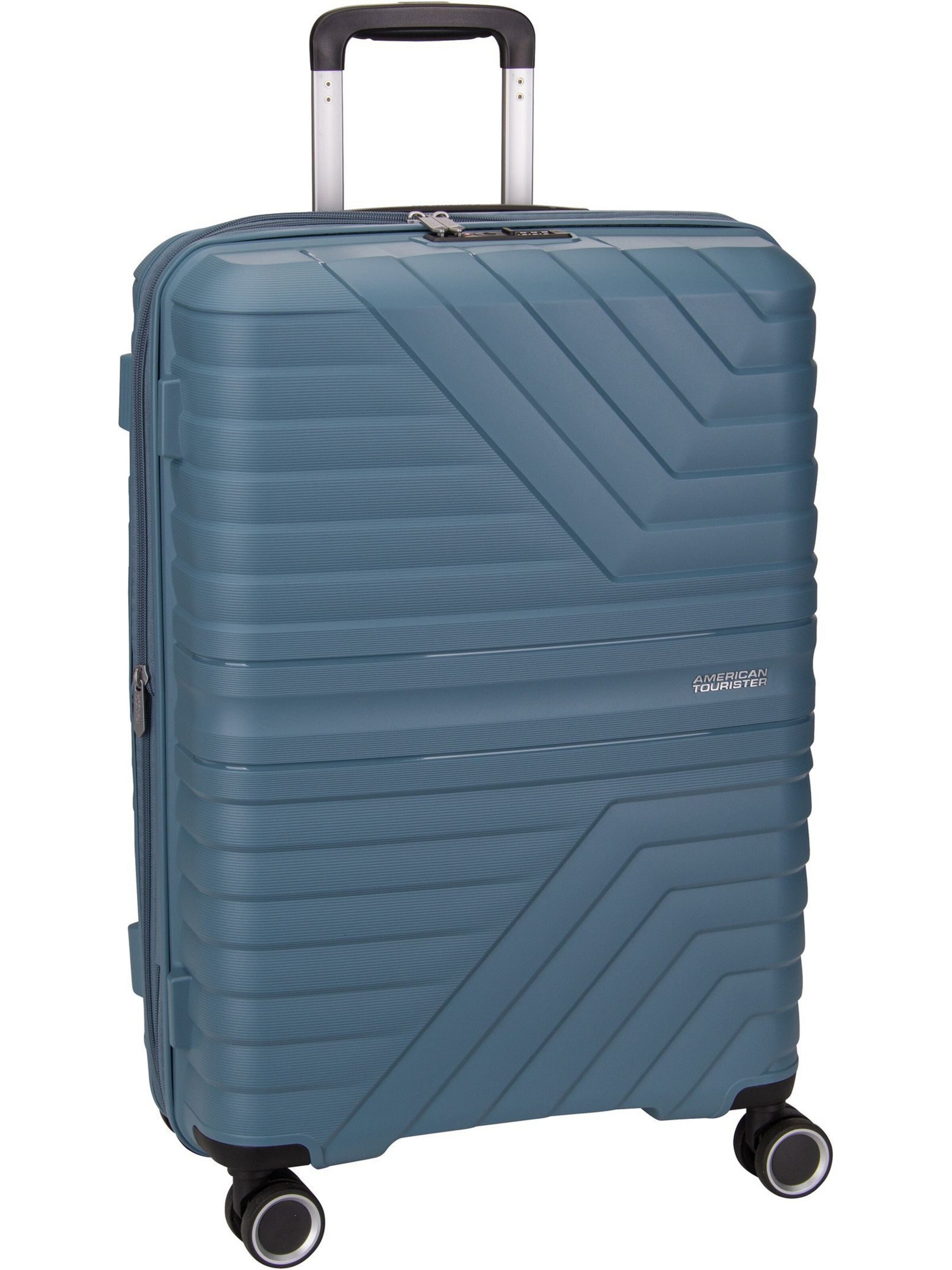 American Tourister Cart 'Flytwist Spinner 67' in Blue: front