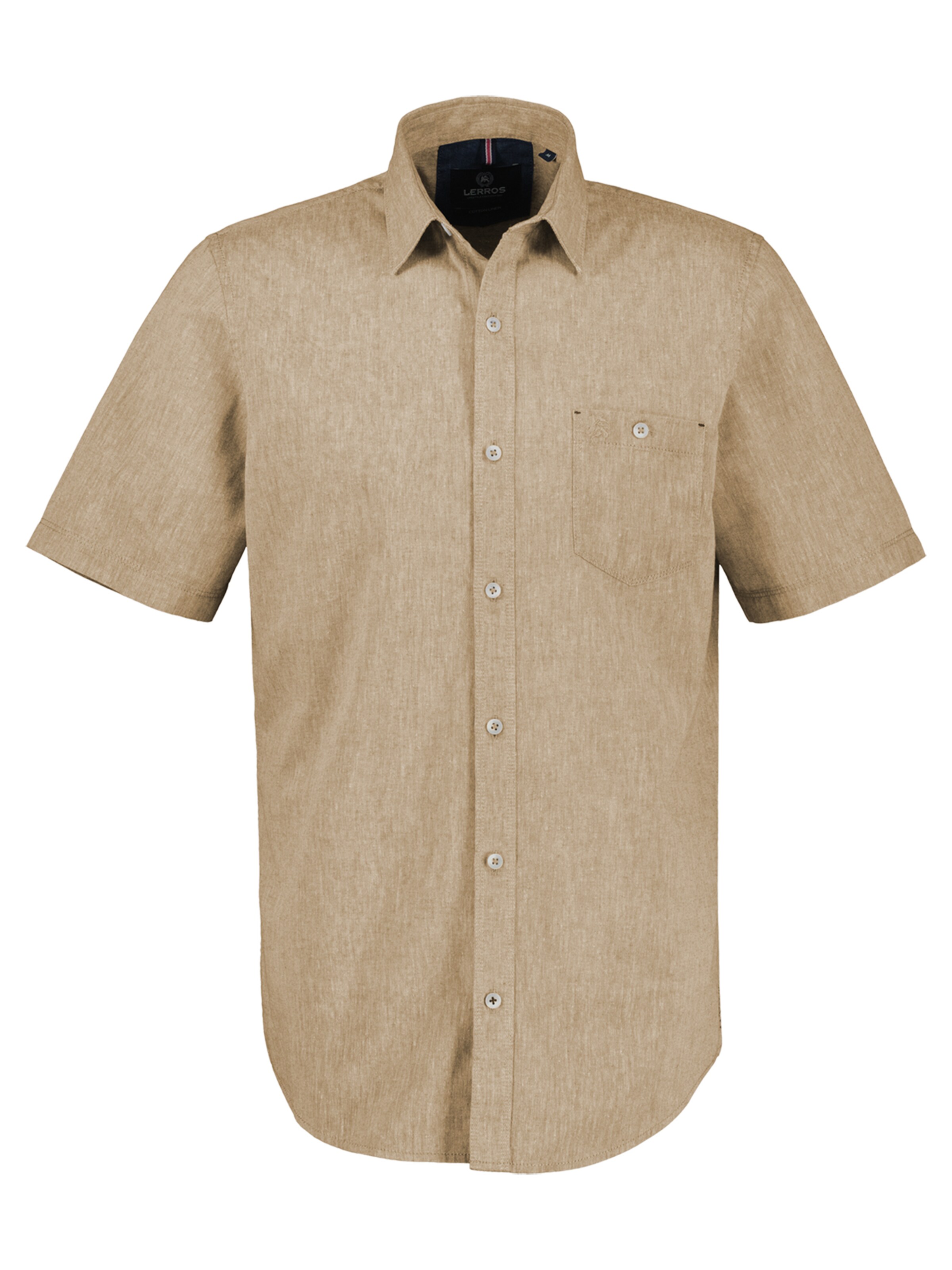 LERROS Regular Fit Hemd in Beige: Vorderseite
