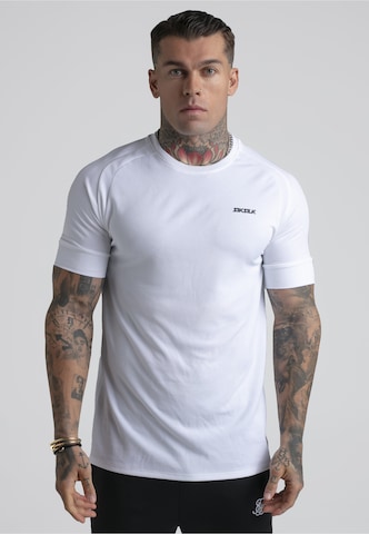 SikSilk Functioneel shirt in Wit: voorkant