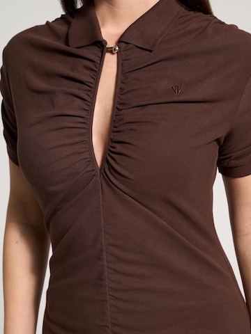 Robe 'Delphine' NOWIHT en marron
