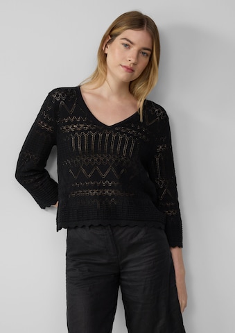 Pull-over s.Oliver en noir : devant
