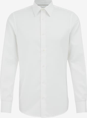 balta WE Fashion Priglundantis modelis Marškiniai: priekis