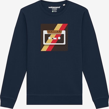 Sweat-shirt ' Kassette ' Watapparel en bleu : devant