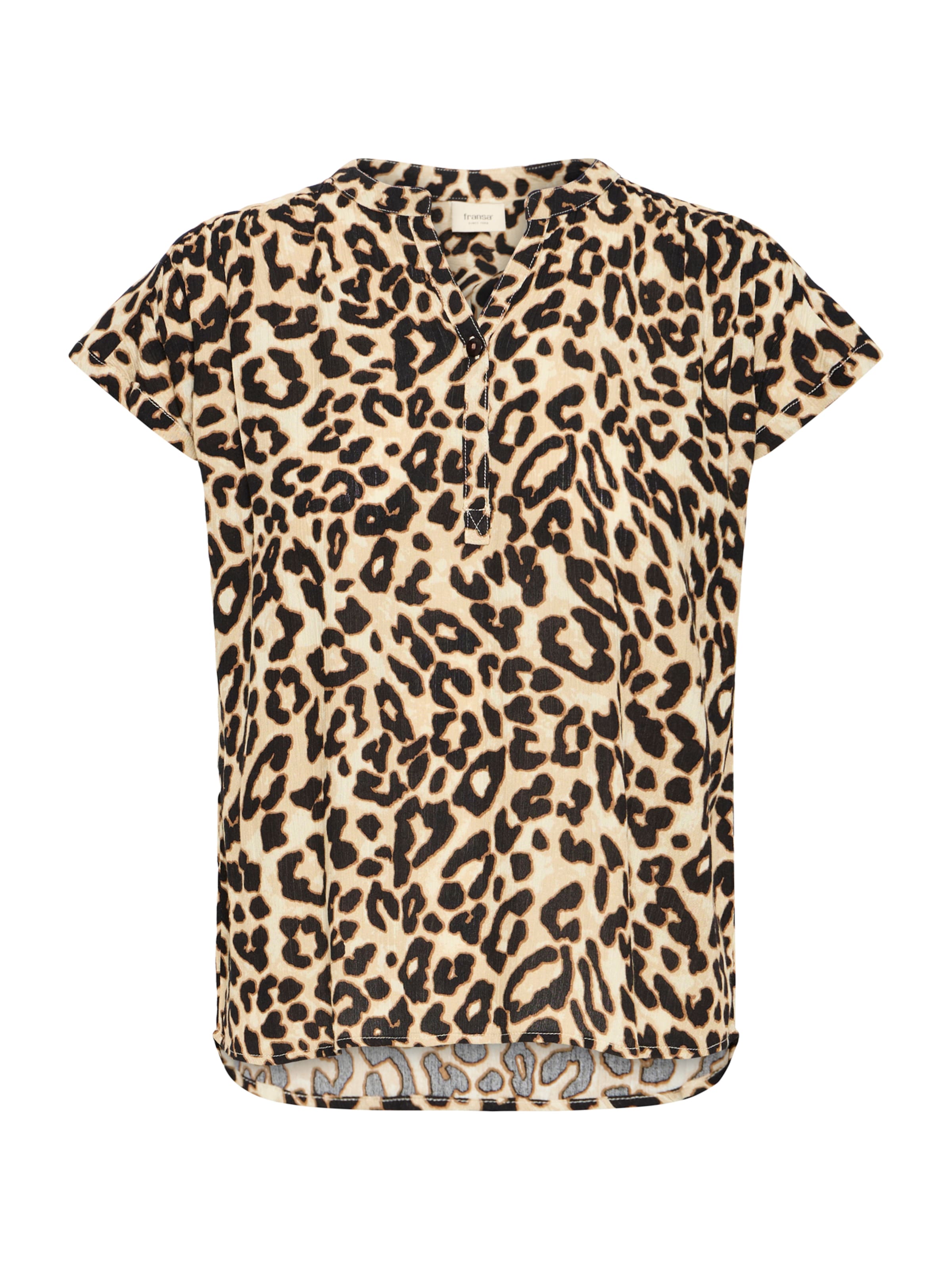 Fransa Bluse 'FREASE' in Braun: Vorderseite