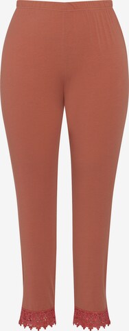 Leggings Ulla Popken en rose : devant