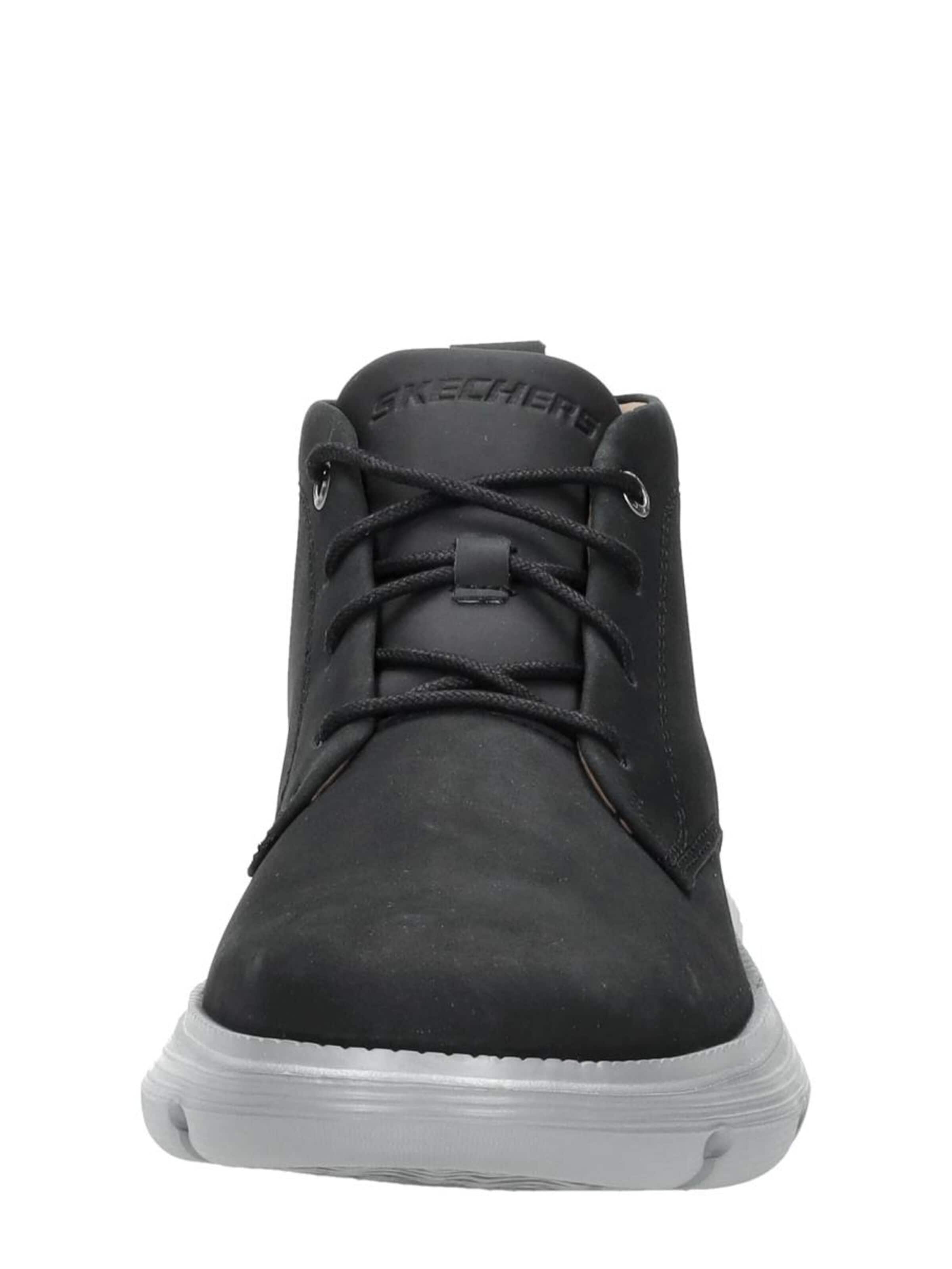 SKECHERS Lace-up boot 'Garza - Fontaine' in Black