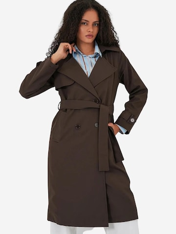 Bigdart Between-Seasons Coat 'Trenchcoats' in Brown: front