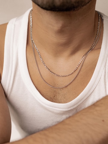 Hey Happiness Kette 'Grip Duo' in Silber