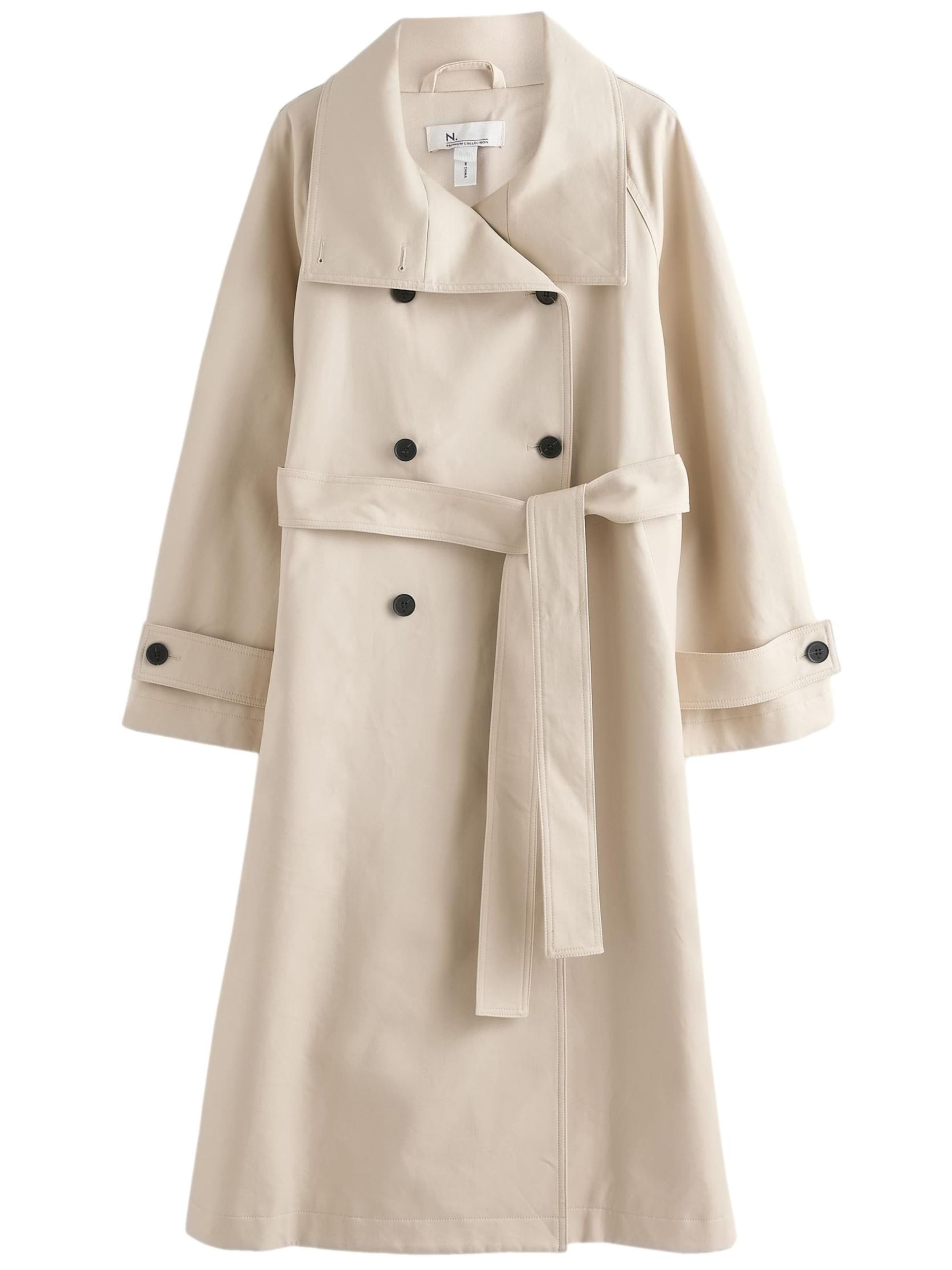 Next Ανοιξιάτικο και φθινοπωρινό παλτό σε μπεζ: μπροστά