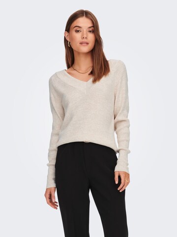 ONLY Sweater 'New Tessa' in Grey: front