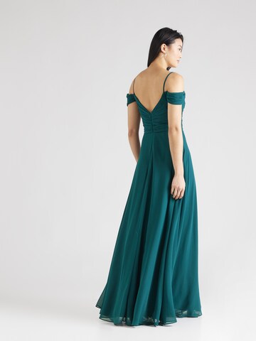 Robe de soirée mascara en vert