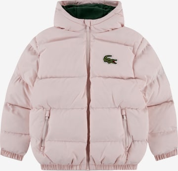 LACOSTE Winter jacket in Pink: front