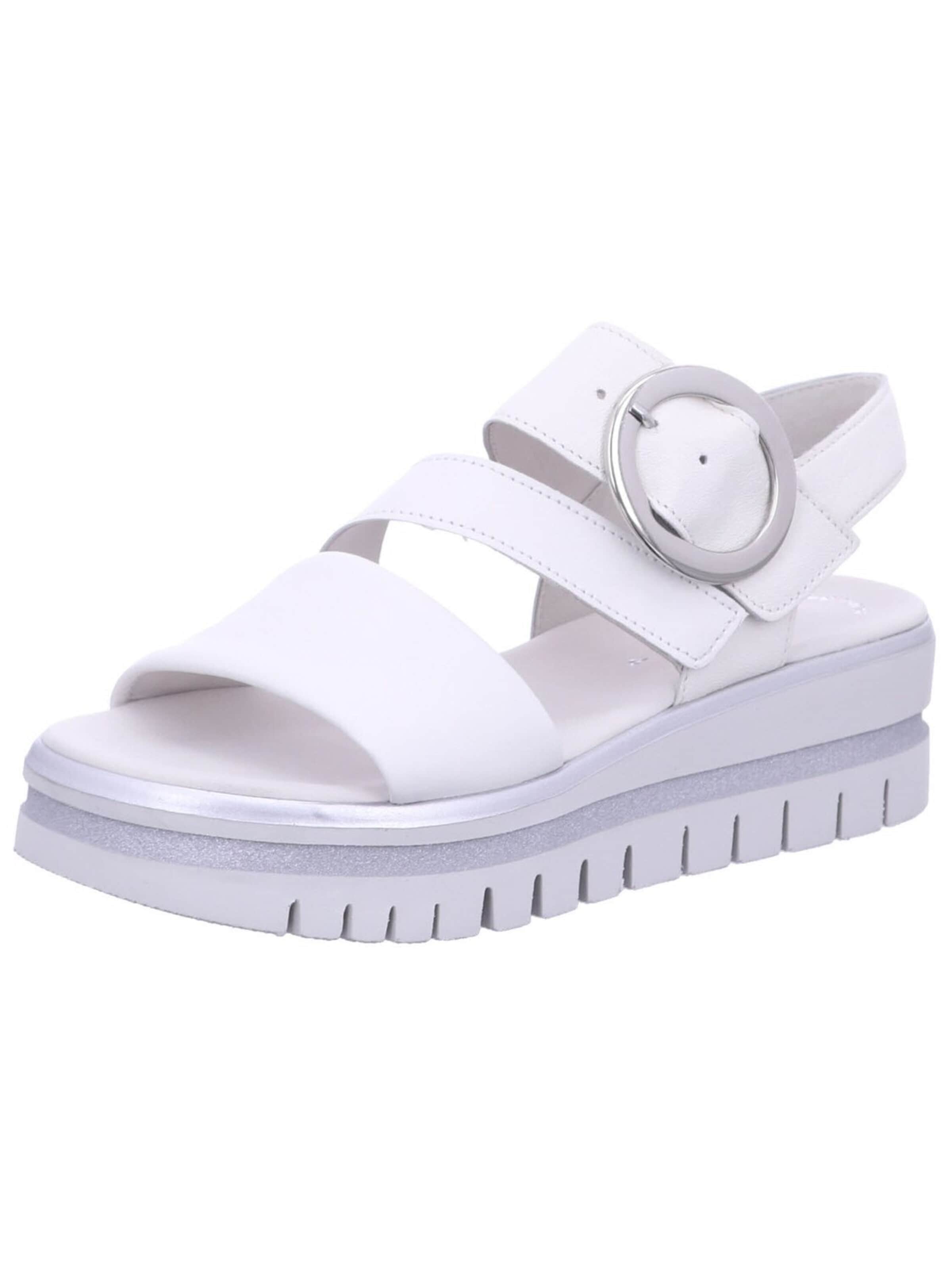 GABOR - Sandalias 'Sandalette Damen 64.627 20 Echtleder in weiß' en blanco: frente