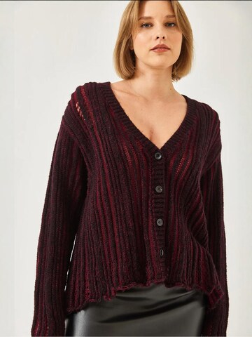 Bianco Lucci Gebreid vest in Rood