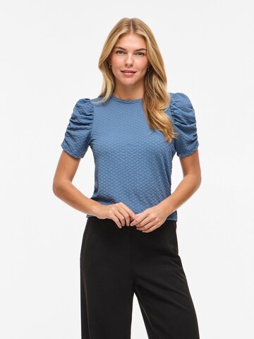 Chemisier 'VIAnine' VILA en bleu : devant