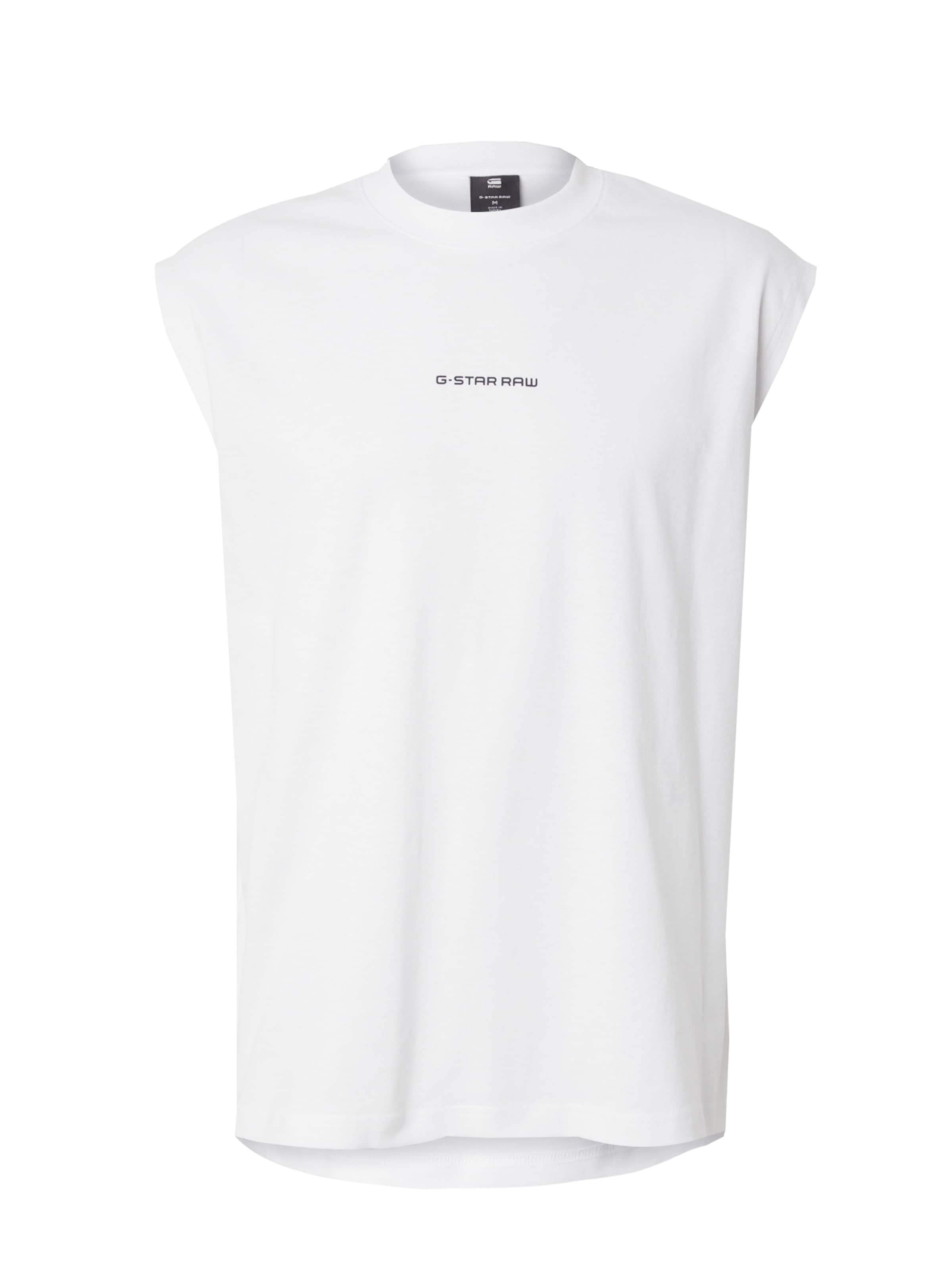 G-STAR Μπλουζάκι σε λευκό: μπροστά