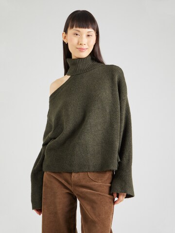 JDY Sweater 'JDYDEBBIE' in Green: front