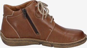 JOSEF SEIBEL Lace-Up Ankle Boots 'Neele' in Brown