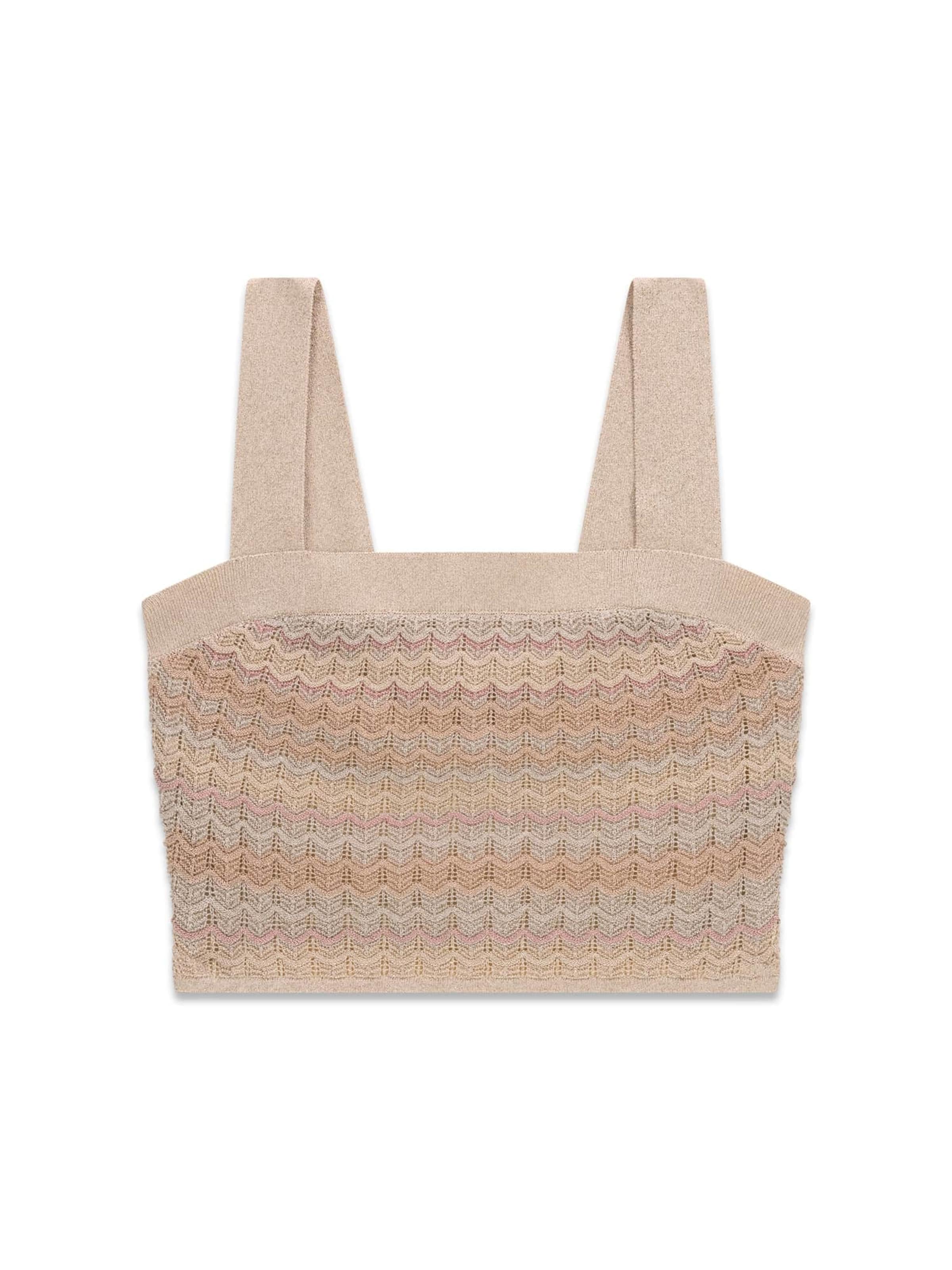 MARCIANO LOS ANGELES Sticktop in Beige: Vorderseite