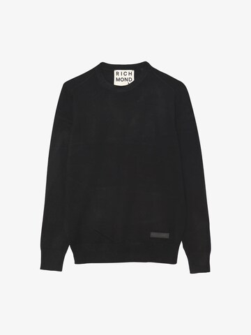 John Richmond Pullover 'Cuanza' in Schwarz: Vorderseite