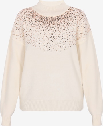 Pull-over faina en blanc : devant