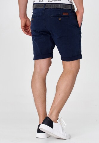 INDICODE JEANS Regular Chino Pants 'Caedmon' in Blue
