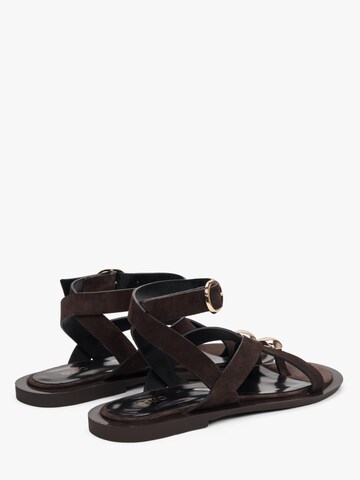 Estro - Sandalias con hebilla '11-10-80' en marrón