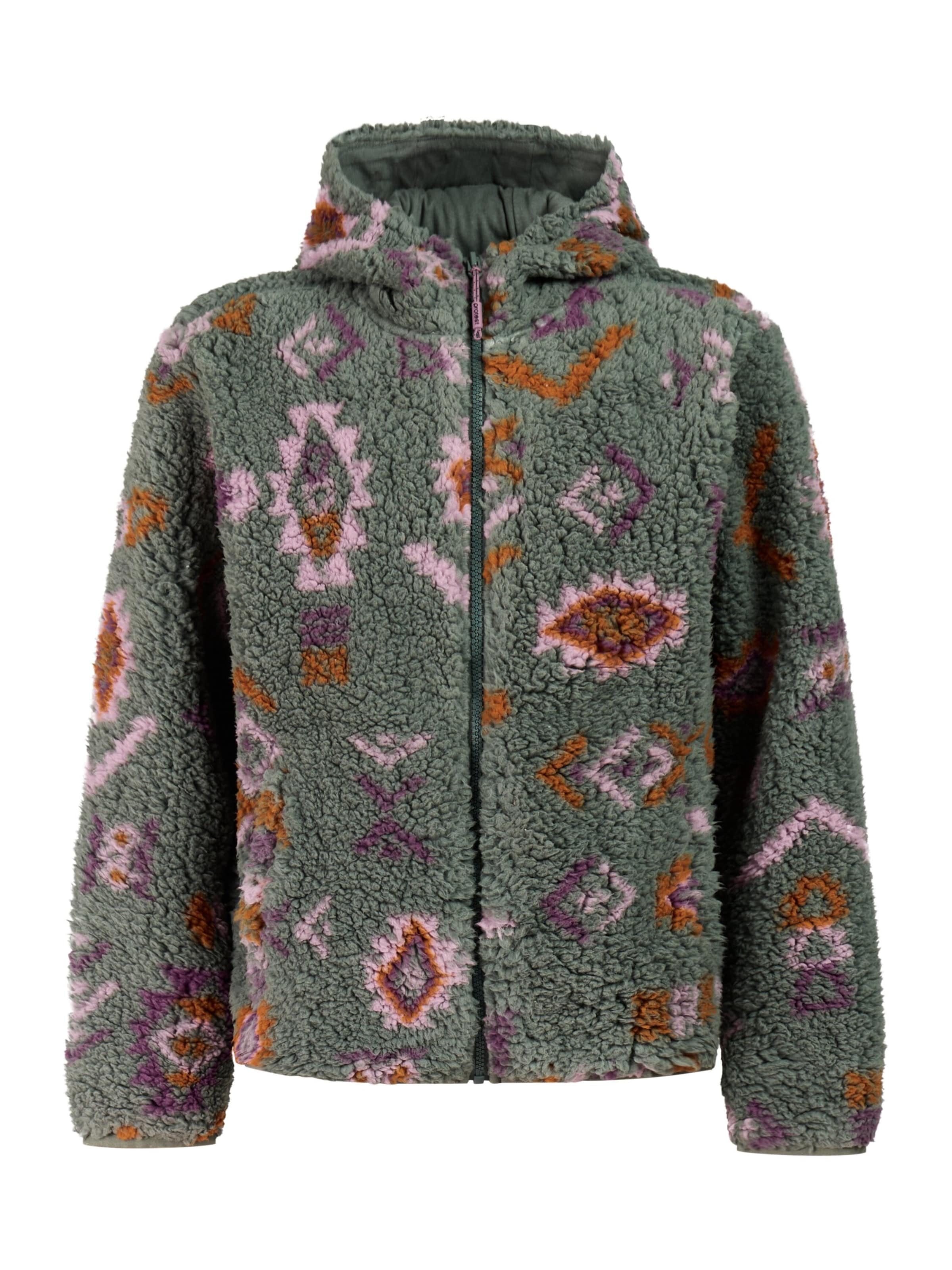 PROTEST Fleece jacket 'PRTKylee JR' in Brown: front