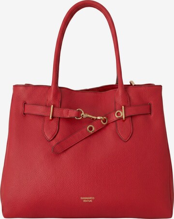 Borsa a mano di GianMarco Venturi in rosso: frontale