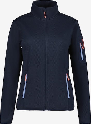 ICEPEAK Athletic fleece jacket in Blue: front