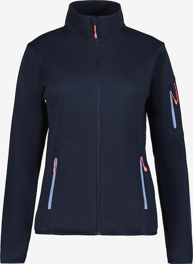 ICEPEAK Athletic fleece jacket in Light blue / Dark blue / Coral, Item view