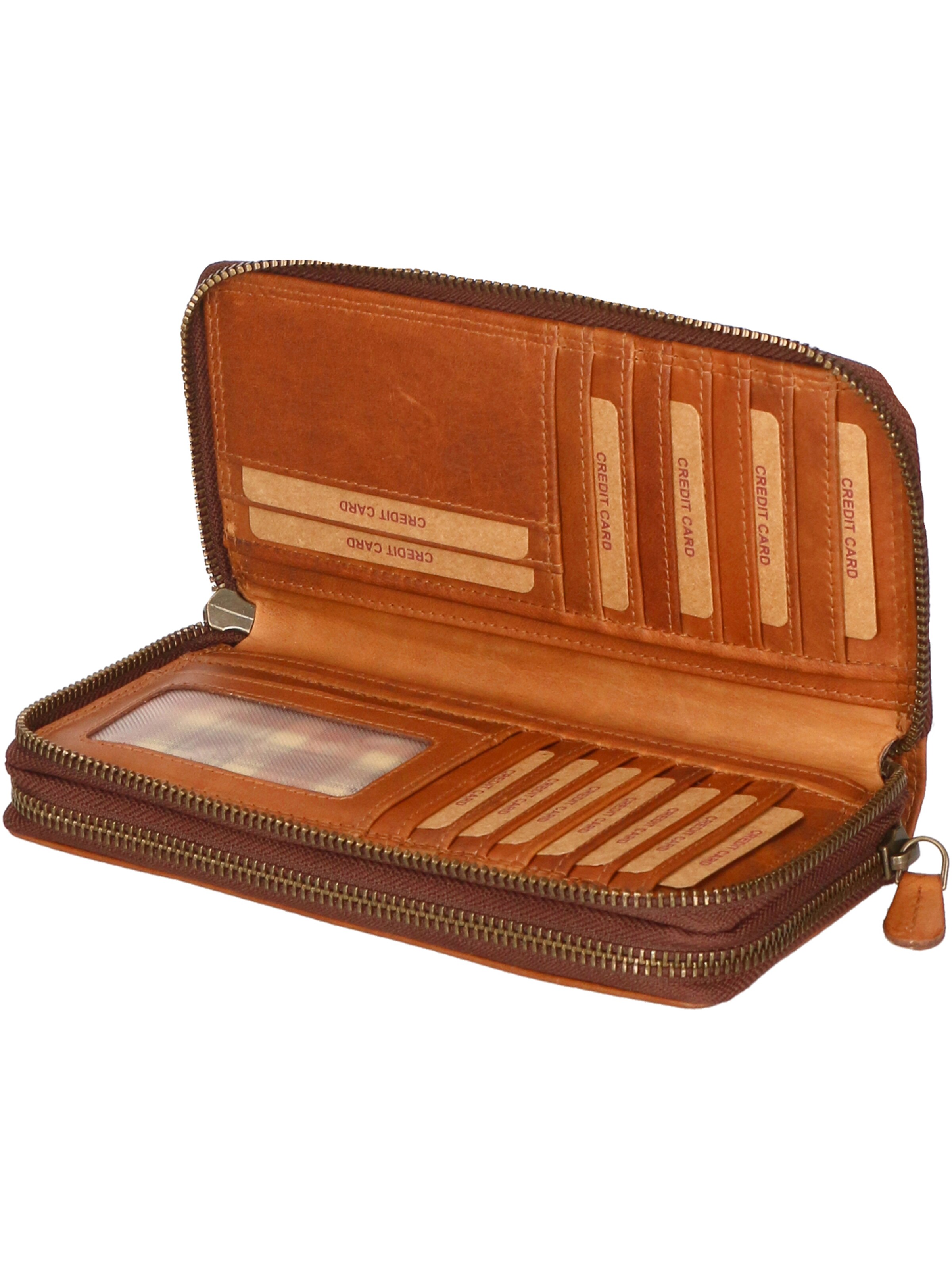 HILL BURRY Portemonnee in Bruin