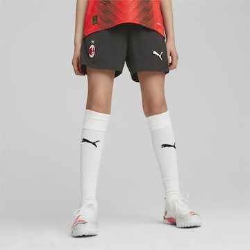 PUMA Regular Workout Pants 'AC Milan' in Brown: front
