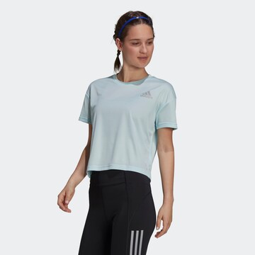 ADIDAS SPORTSWEAR Funkcionalna majica | modra barva: sprednja stran