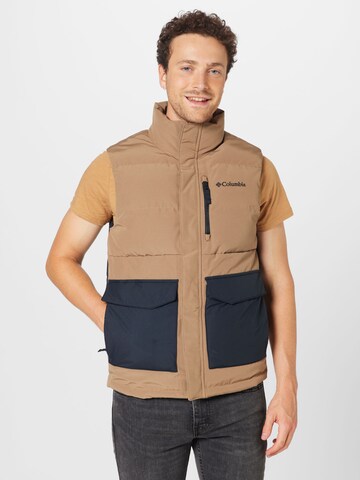 Gilet de sport 'Marquam Peak Fusion' COLUMBIA en marron : devant