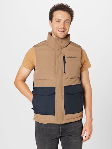 COLUMBIA Sports vest 'Marquam Peak Fusion' in Brown: front