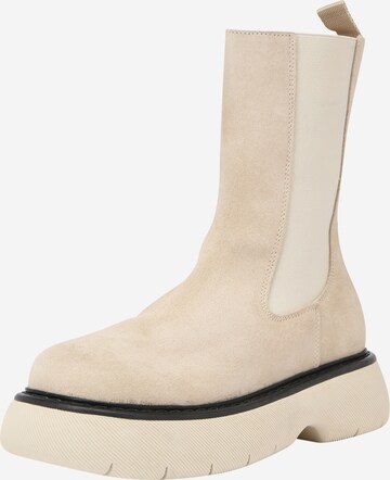 STEVE MADDEN - Botas Chelsea 'WARRIOR' en beige: frente