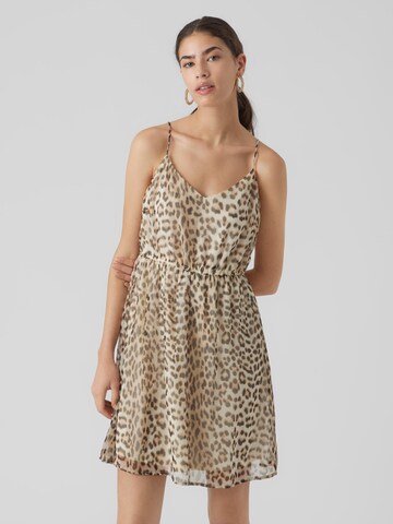 Robe 'VMSMILLA' VERO MODA en beige : devant