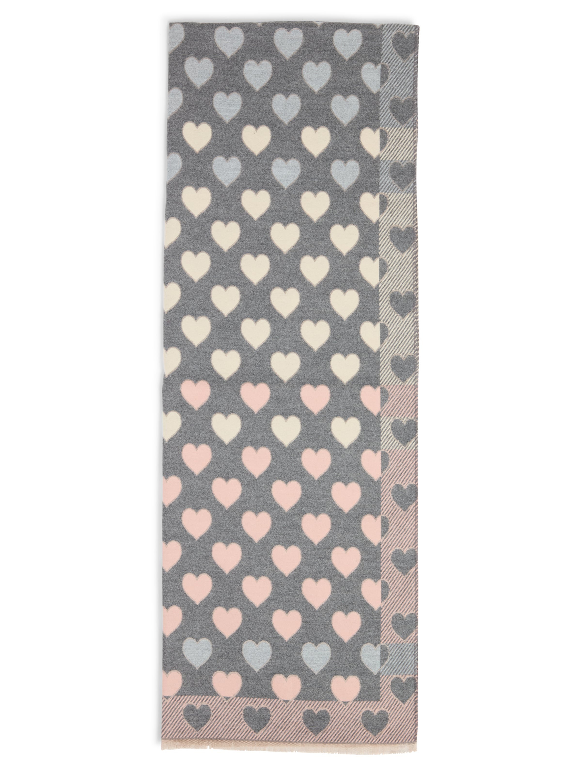 Marie Lund Sjaal in Grijs: voorkant