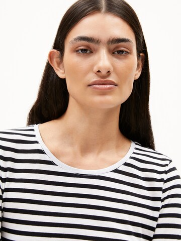 ARMEDANGELS Longsleeve EINIAARA STRIPES in Schwarz