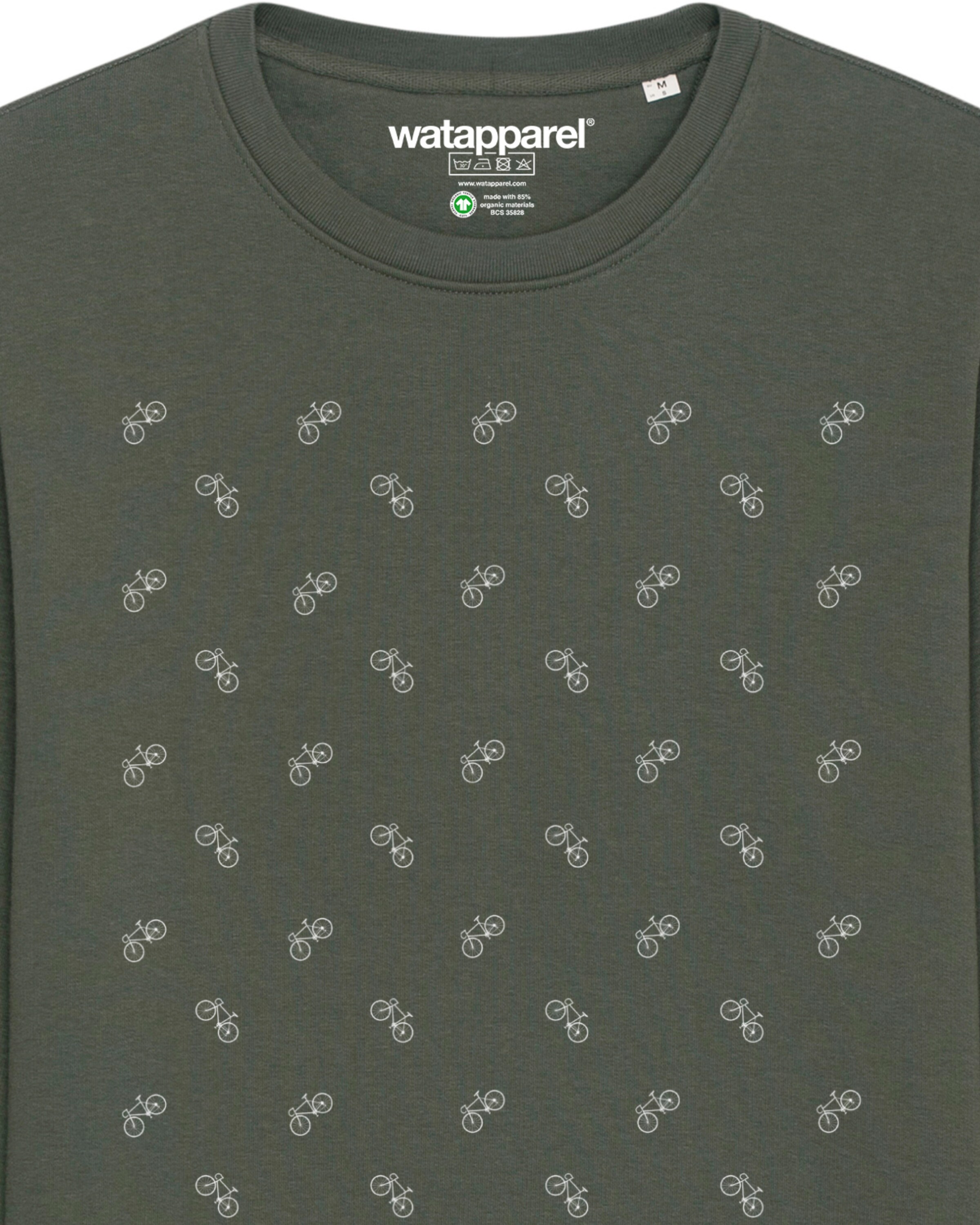 Watapparel Sweatshirt ' Fahrräder ' in Green