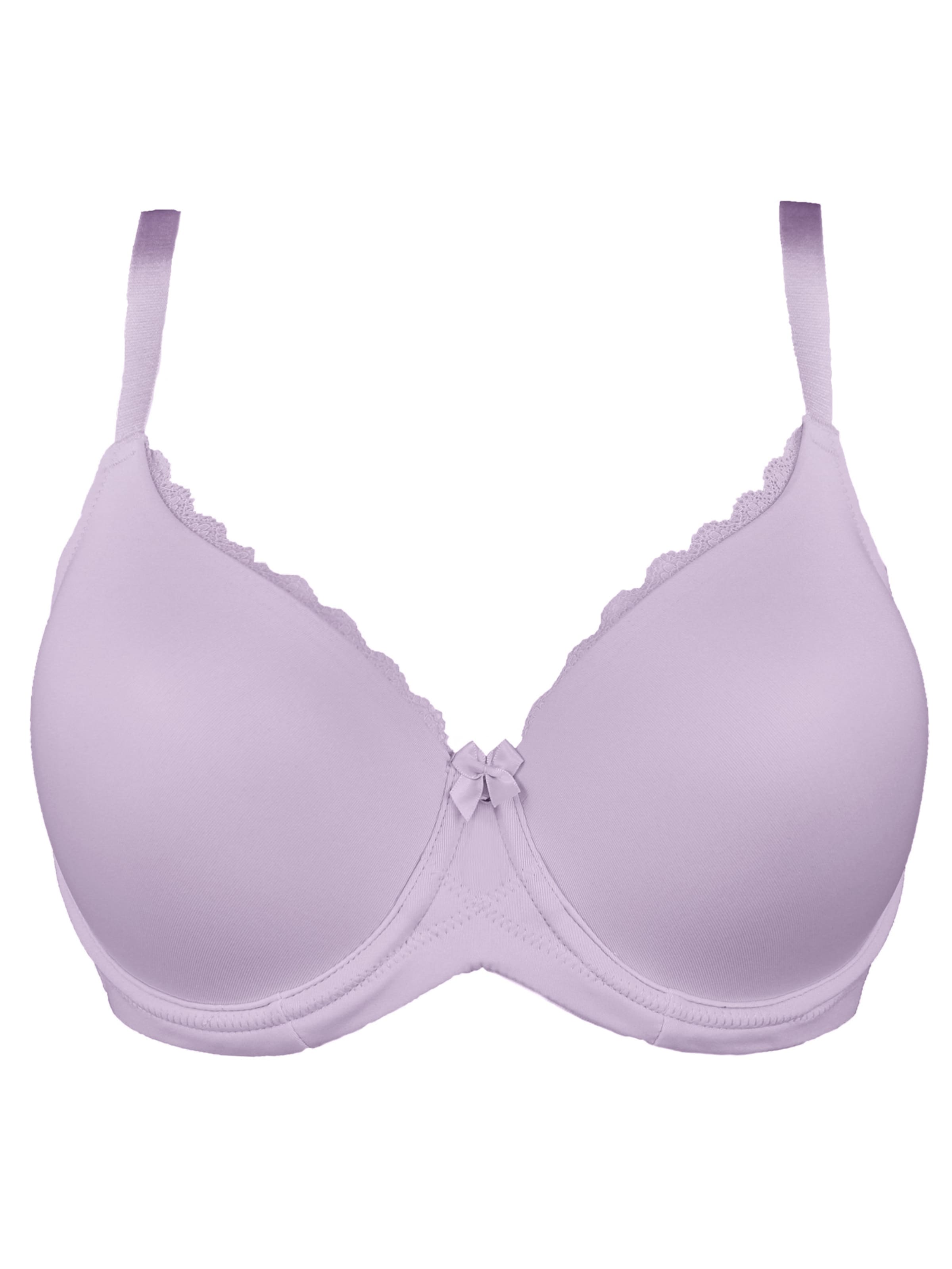 T-shirt Reggiseno 'Conscious' di SugarShape in lilla: frontale