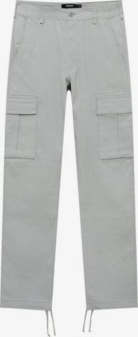 Regular Pantalon cargo Pull&Bear en gris : devant