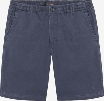 Scalpers Regular Trousers in Blue: front