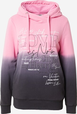 Sweat-shirt Soccx en rose : devant