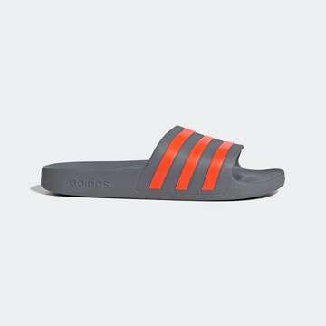 ADIDAS PERFORMANCE T-Bar Sandals 'Adilette Aqua' in Grey