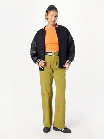 Wide Leg Pantalon Nasty Gal en vert