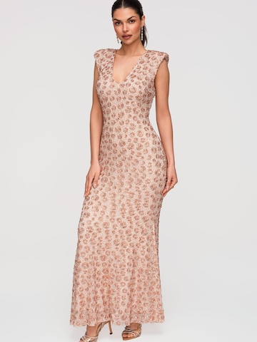 Ombre Abendkleid‌‌‌‌‌ in Beige